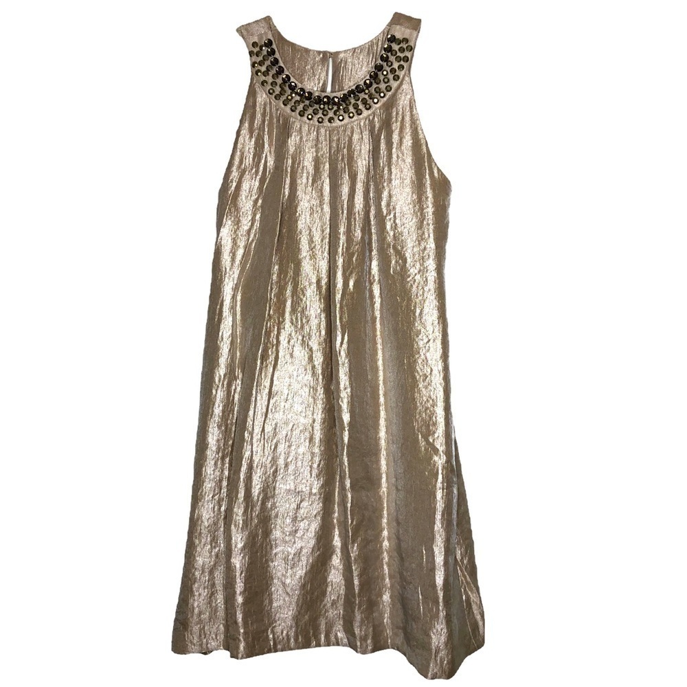 SCARLETT Nite - Champagne Shimmer Sleeveless Special Occasion Dress - Size 8